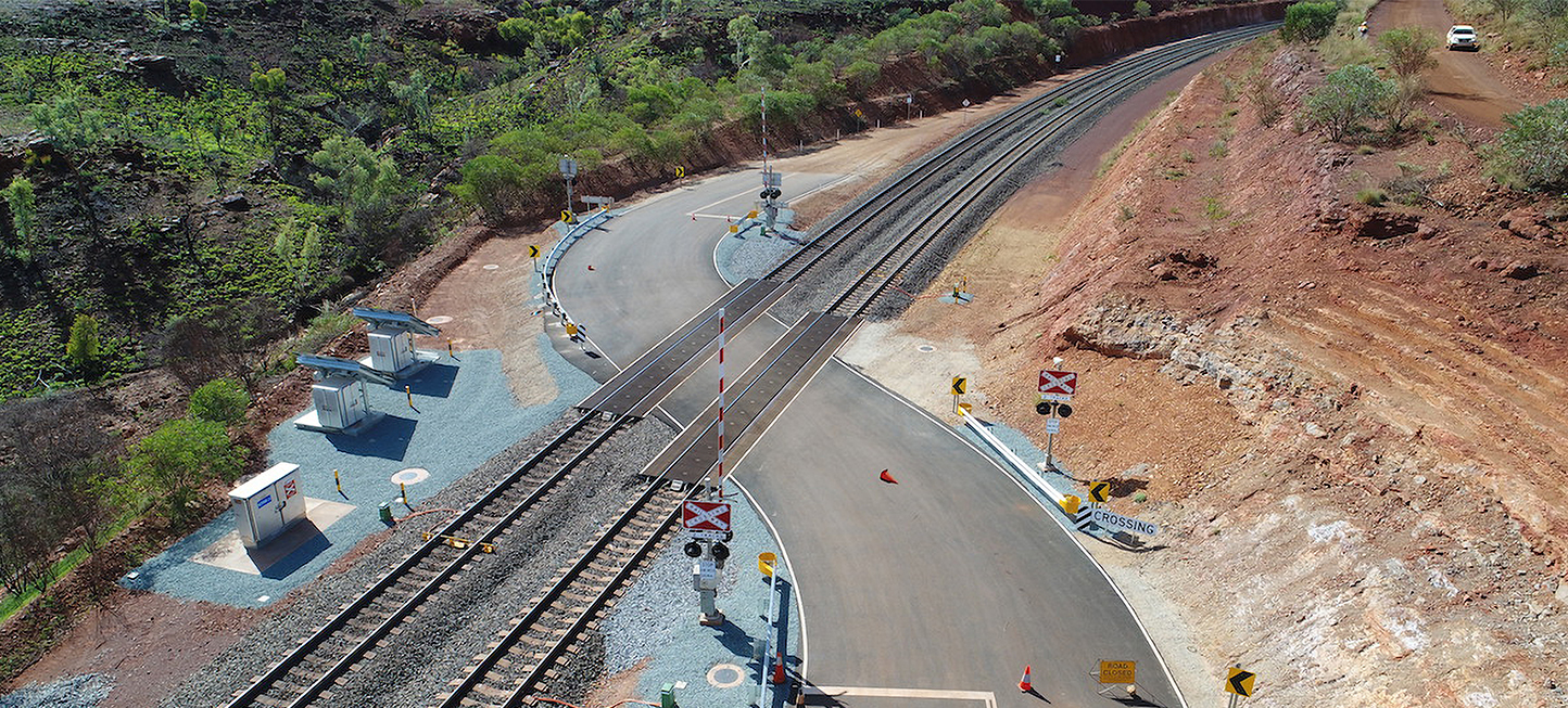 STRAIL level crossing STRAIL level crossing from above