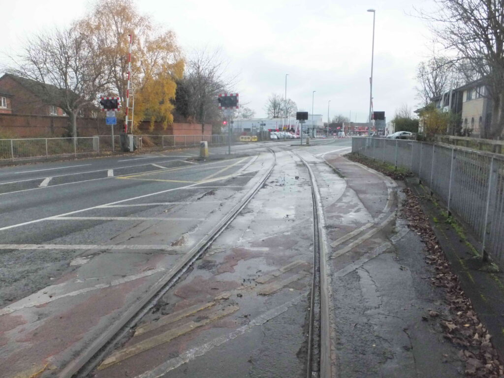 STRAND ROAD LC Before Renewal Alter Bahnübergang Preston