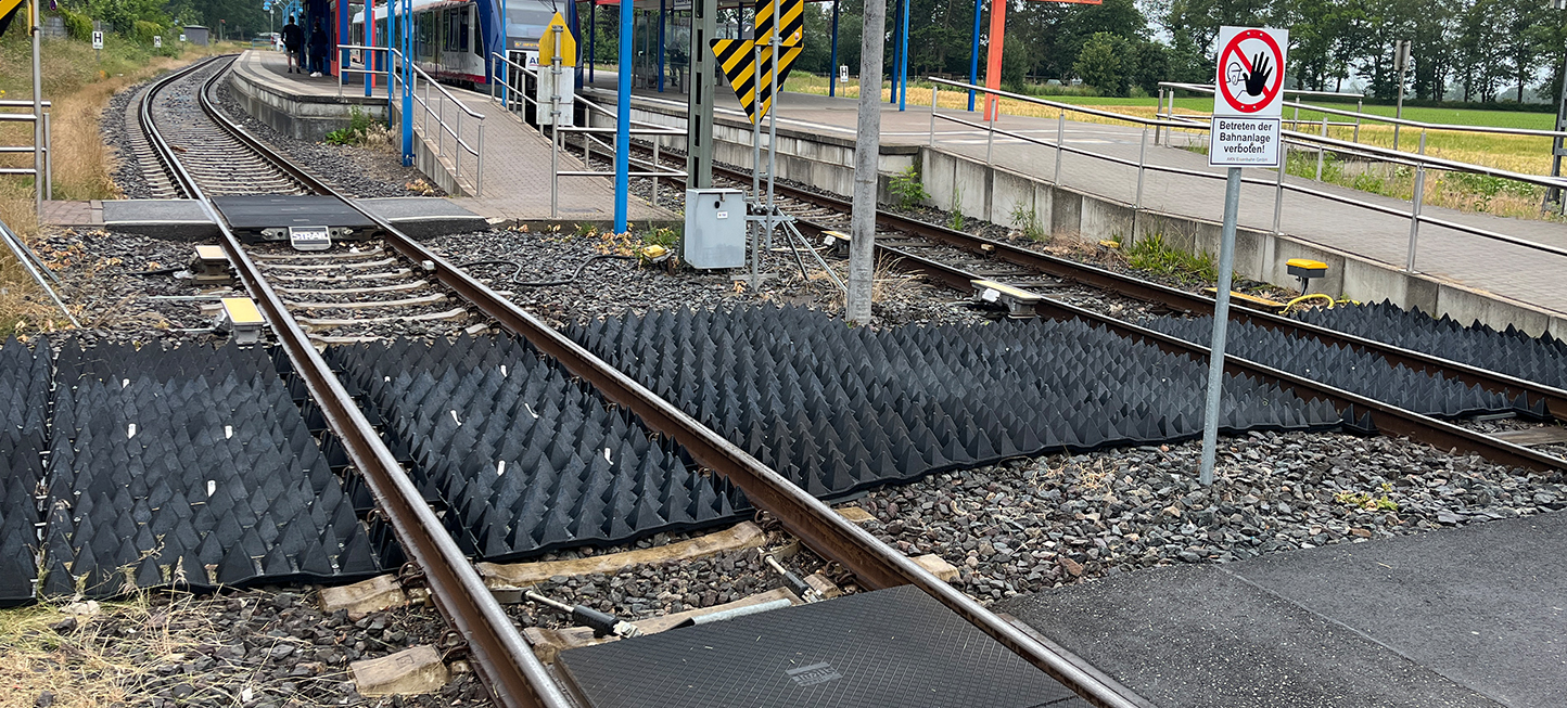 STRAILgrid Einbau am Bahnhof Ulzburg Süd