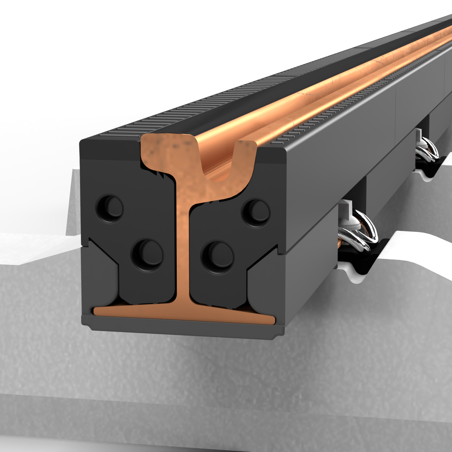 3D TOR - Flexible track damping system for grooved rails in urban and suburban transport