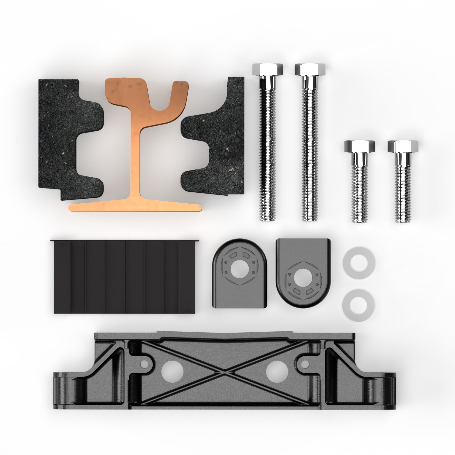 3D SOK_simplex all parts - SOK_simplex effective track damping system