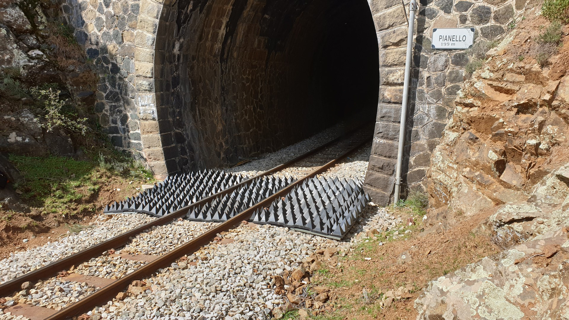 grid access deterrent tunnel