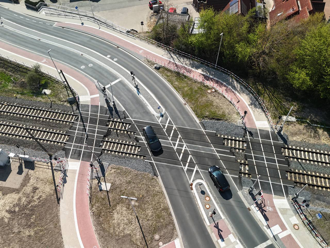 strail - The premium level crossing system from above