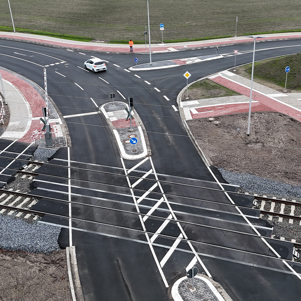 Glücksburger Straße level crossing for high loads