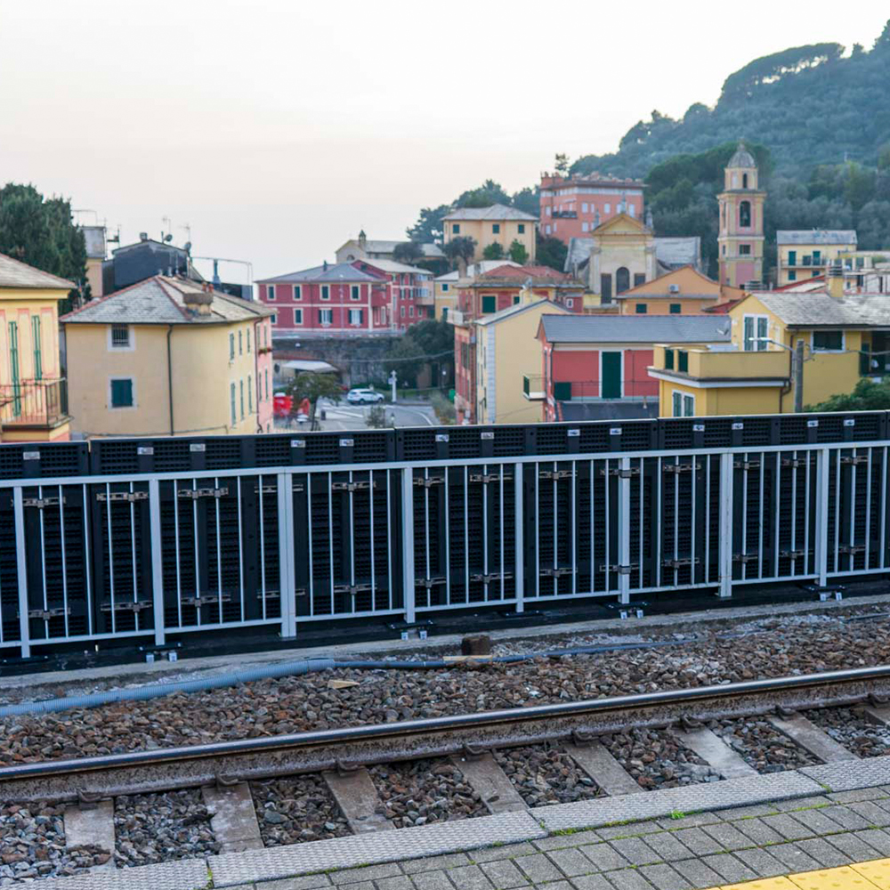IP infill panels on a bridge in Bonassola