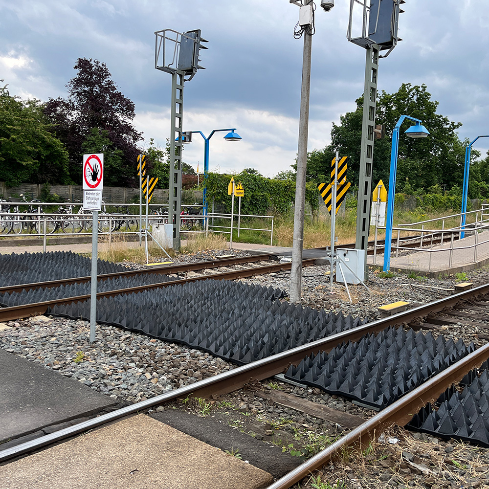 No trespassing with grid