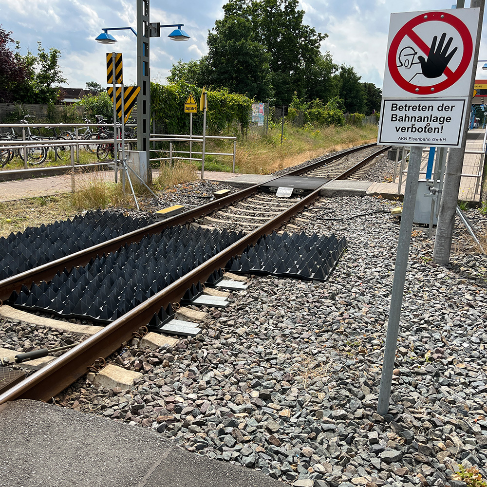 grid effectively helps prevent unauthorized access to the tracks