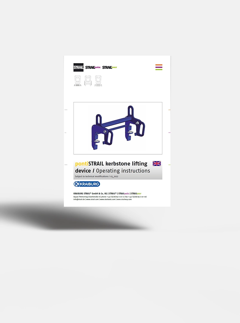 Operating instructions kerbstone lifting device Preview image
