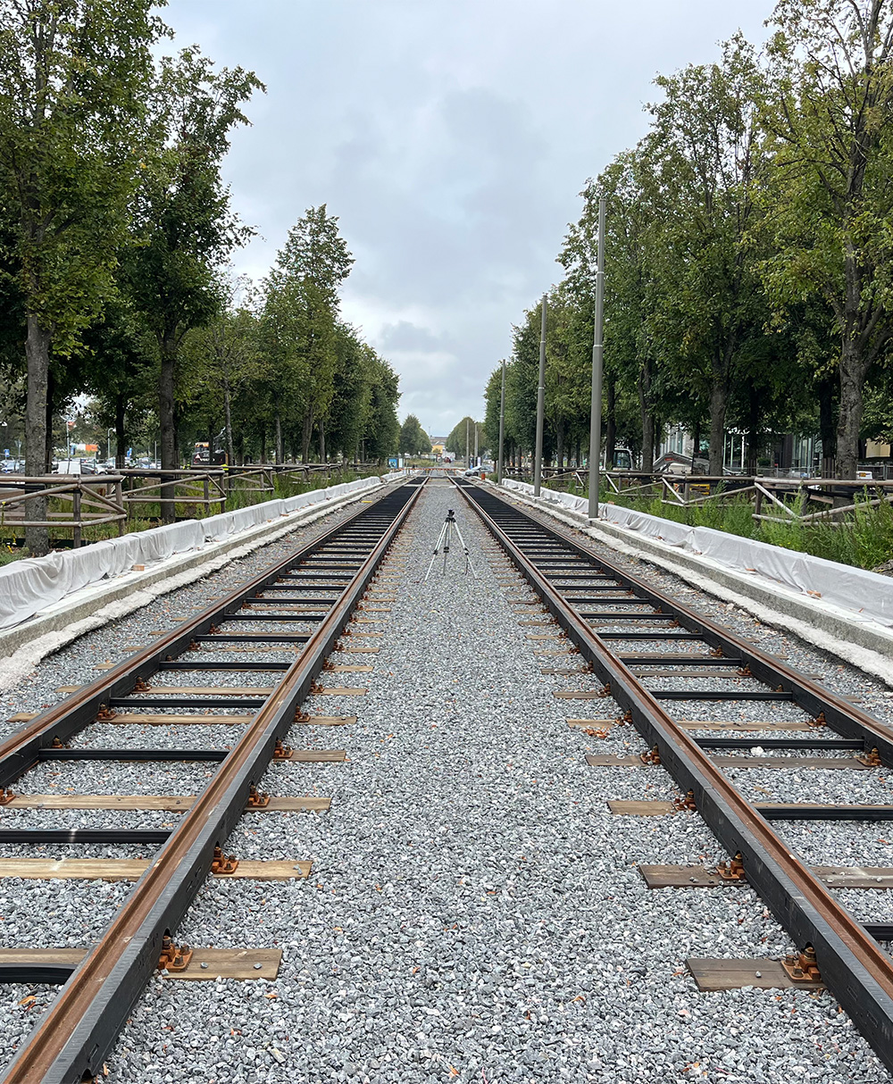 Schienenisolierung in Göteborg System SOK mit GRS