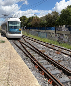 STRAILway Kunststoffschwellen für Straßenbahn in Sardinien