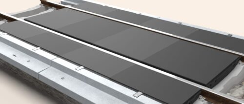 Aufgleisplattform aus Gummi für Highspeedstrecken