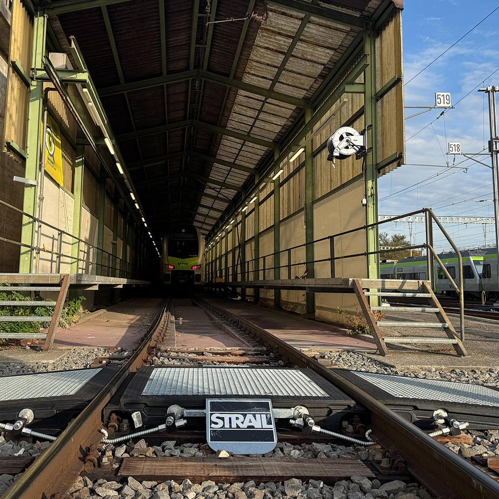 Dienstüberweg vario für Abstellgleisgruppe in Bern über 16 Gleise hinweg