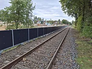 STRAILwave mSW1250 - Compact noise barrier for space-restricted environments.