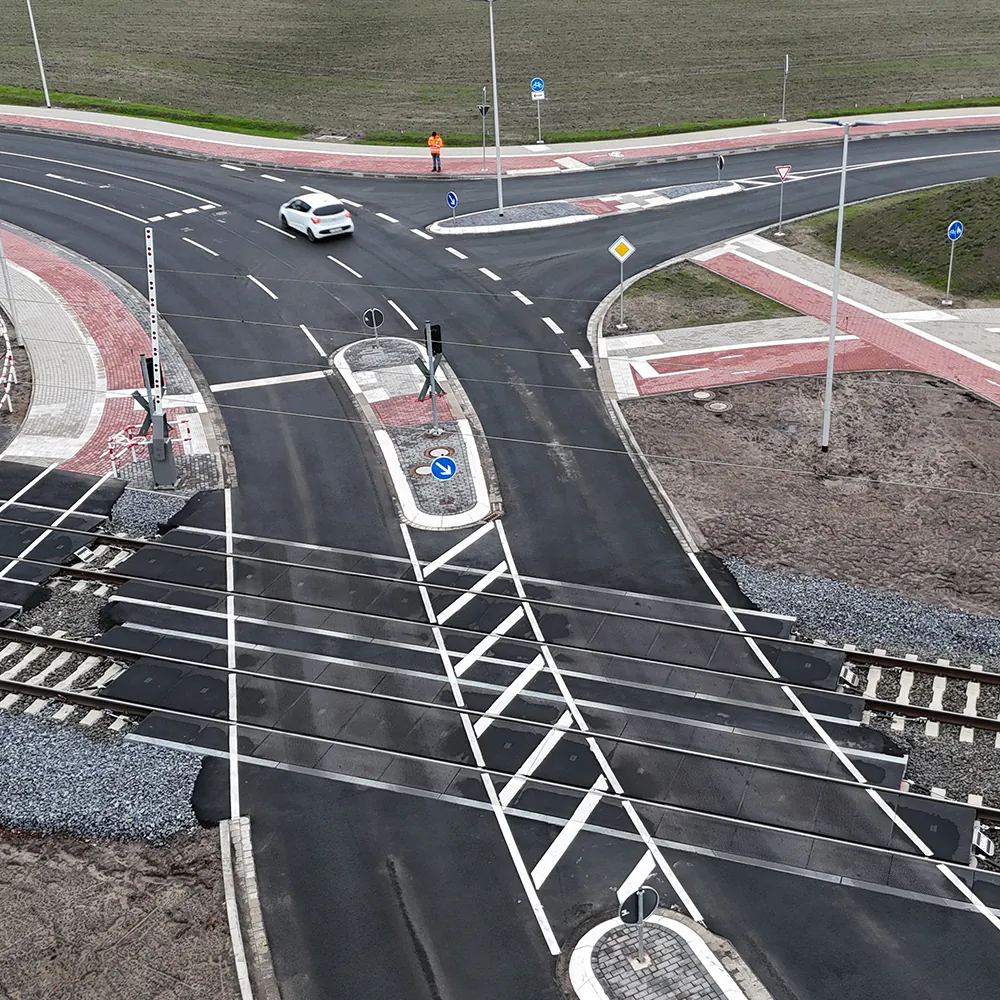 Bahnübergang Glücksburger Straße für hohe Belastung