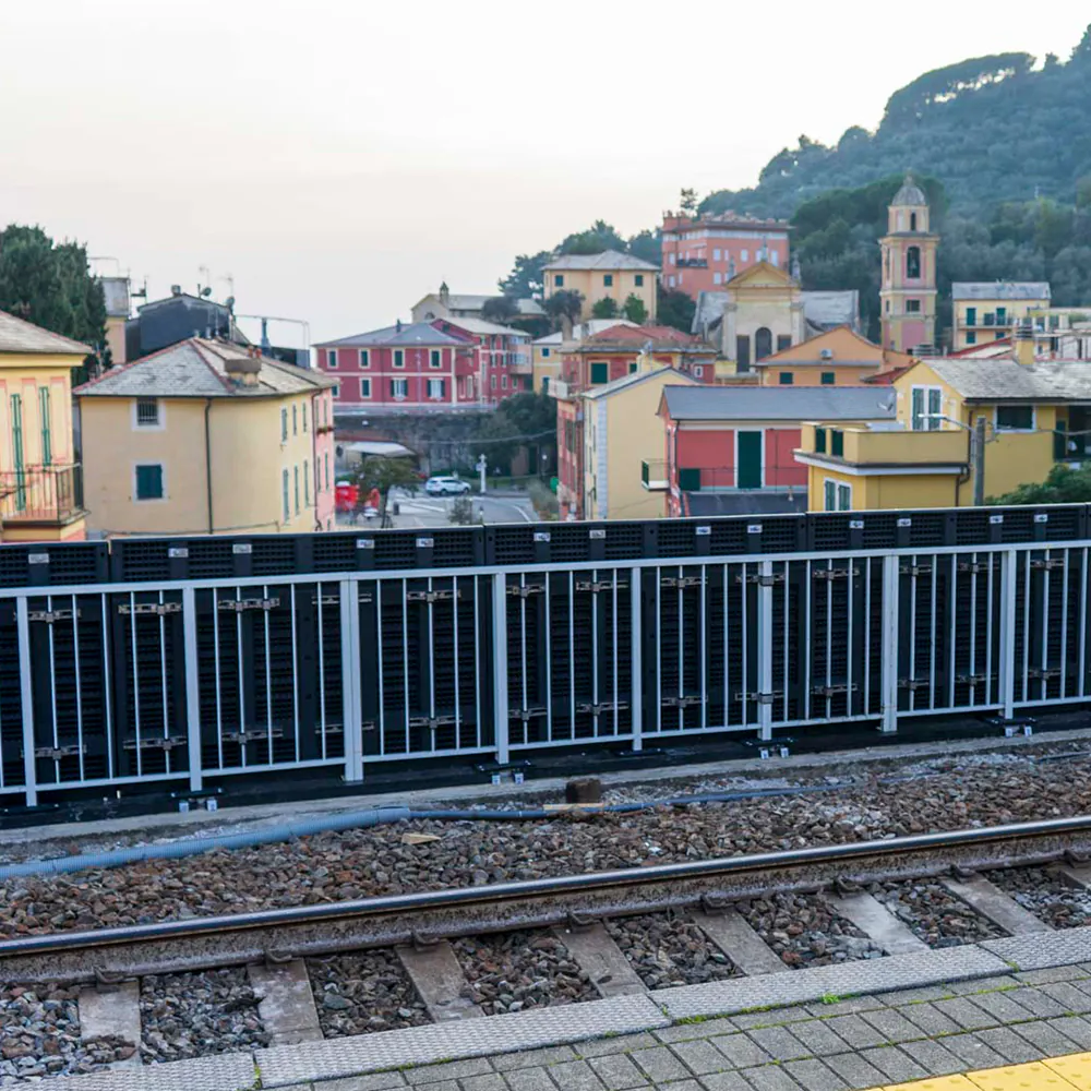 IP infill panels on a bridge in Bonassola
