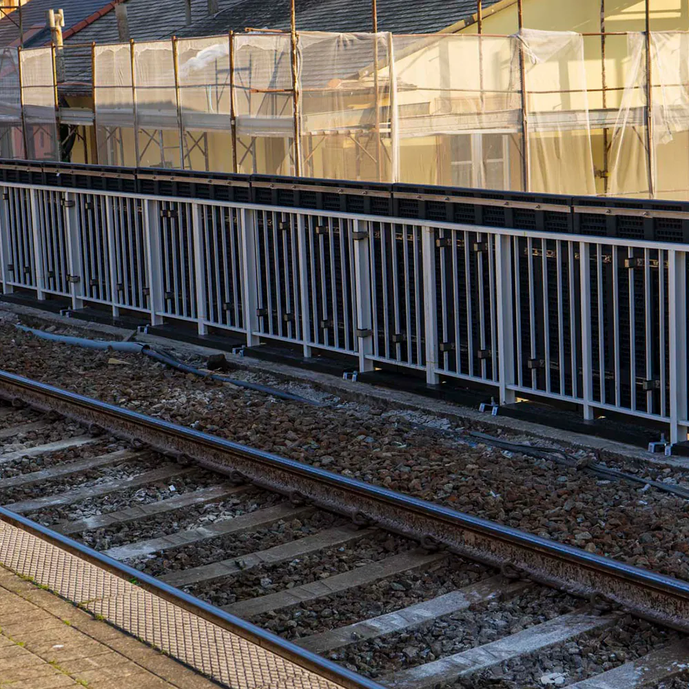 Infill panels on railings - Sound protection on bridges