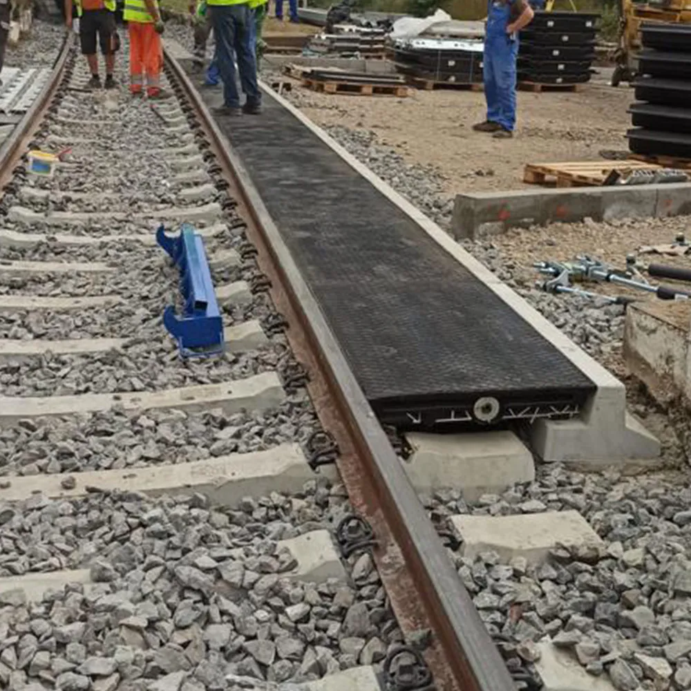 ponti Außenplattensystem für Bahnübergänge mit hohen Belastungen